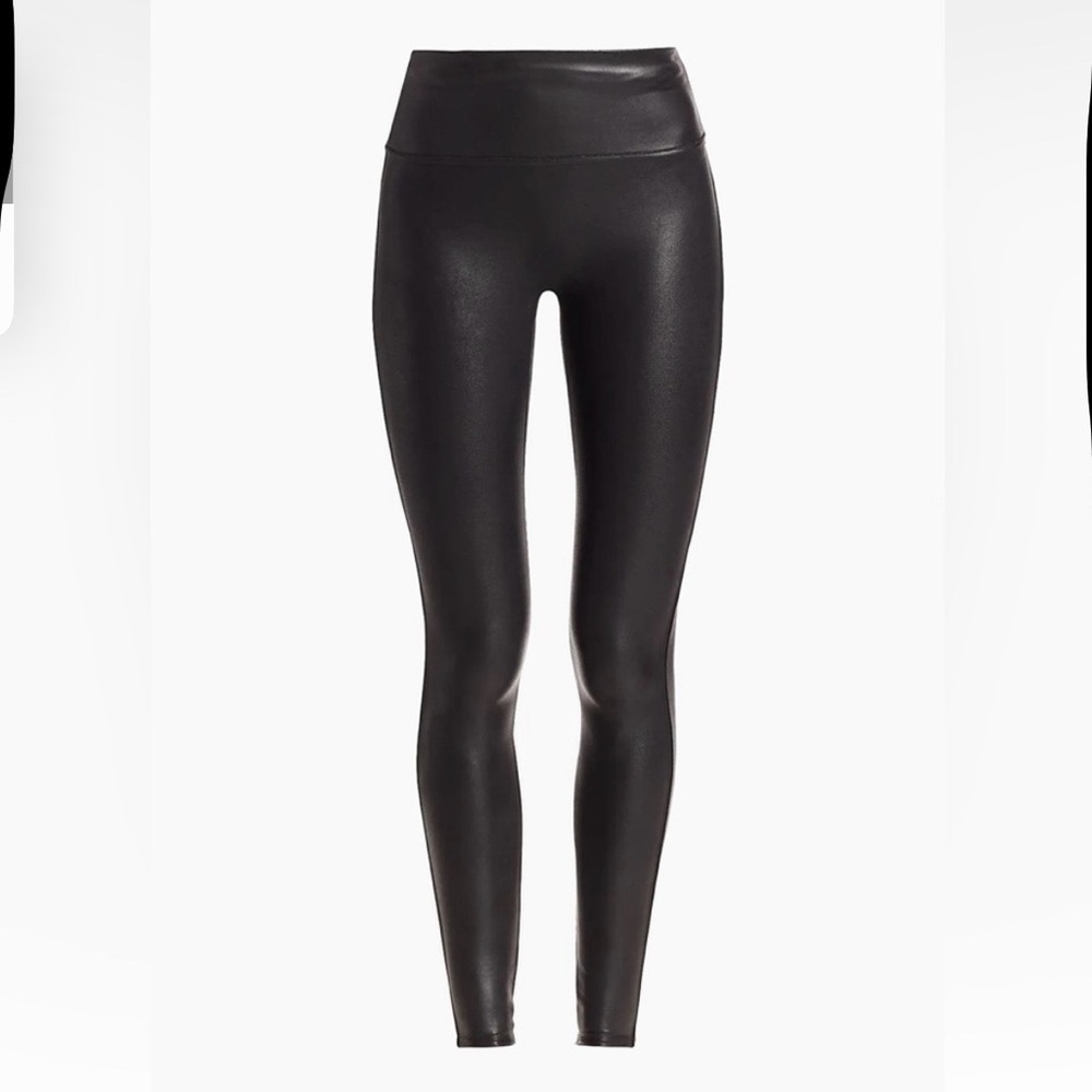 Spanx Faux Leather Leggings NWOT Black Women’s Size Medium